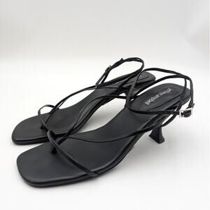 Jeffrey Campbell Leeda Ankle Strap Heel Sandal Women's Black Size US9.5 EU40